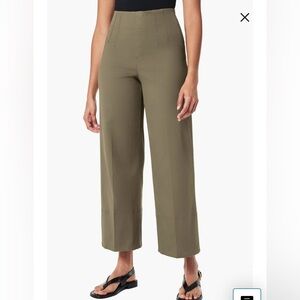 NWT SPANX® Stretch Twill Cropped Wide Leg Pant Tuscan Olive / Regular / XS